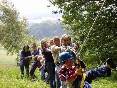 Erlebnispädagogische Klassenfahrt - Teamtraining- Klassenfahrtenfuchs