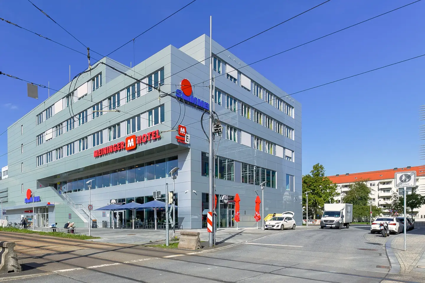 Klassenfahrt Dresden - Außenansicht des Hotels
