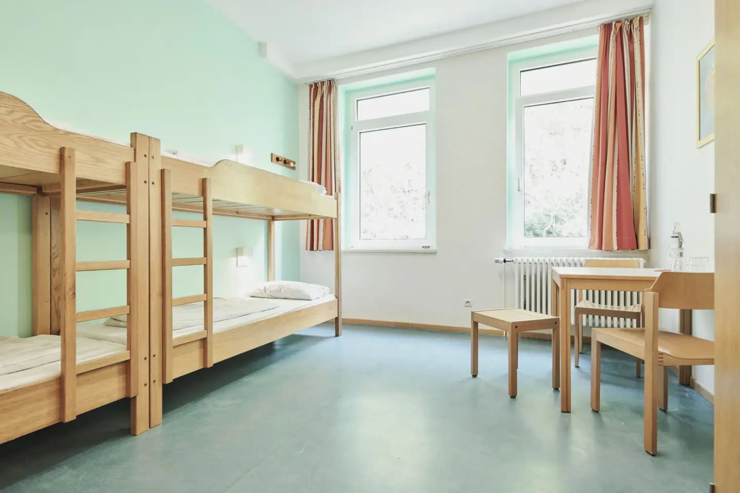 Klassenfahrt Thale - Mehrbettzimmer mit Doppelstockbetten