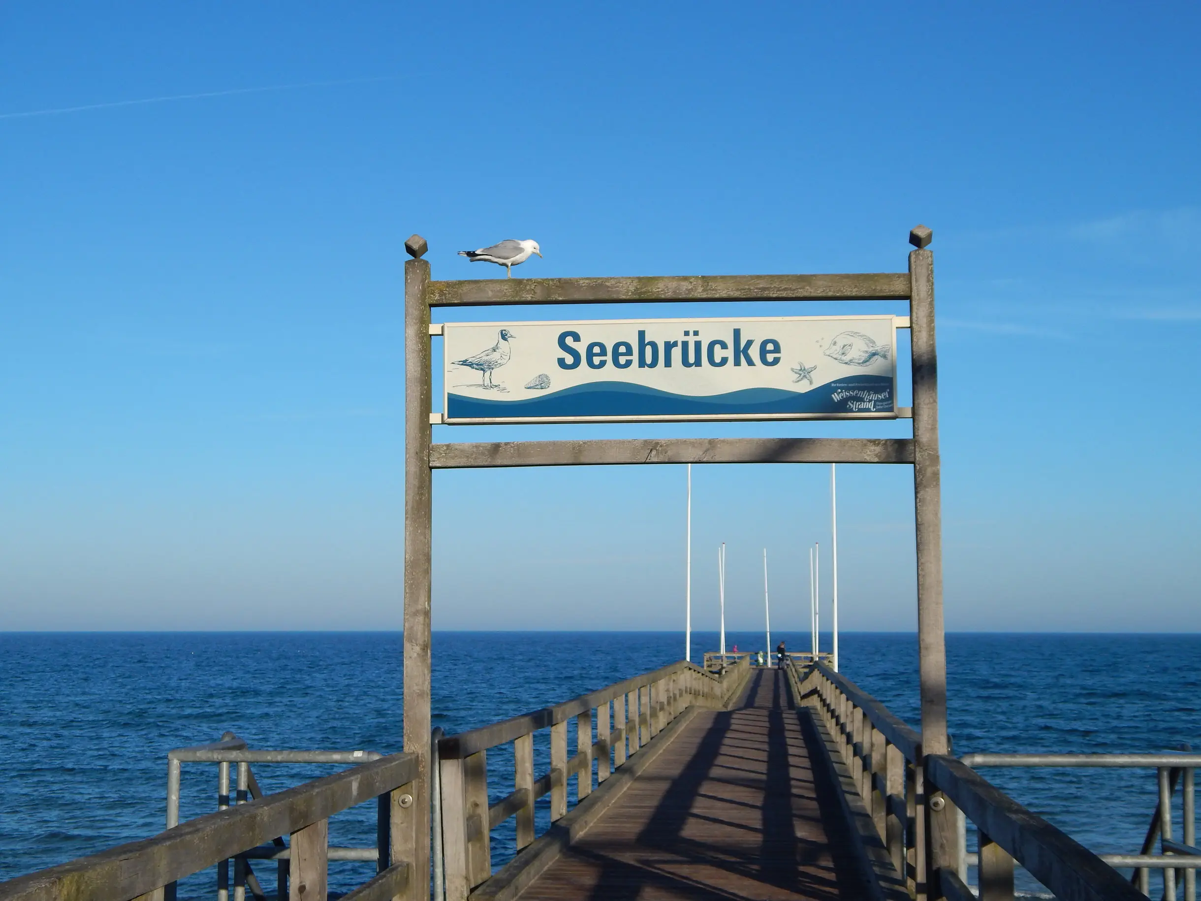 Klassenfahrt Weissenhäuser Strand - Die Seebrücke am Weissenhäuser Strand an der Ostsee.