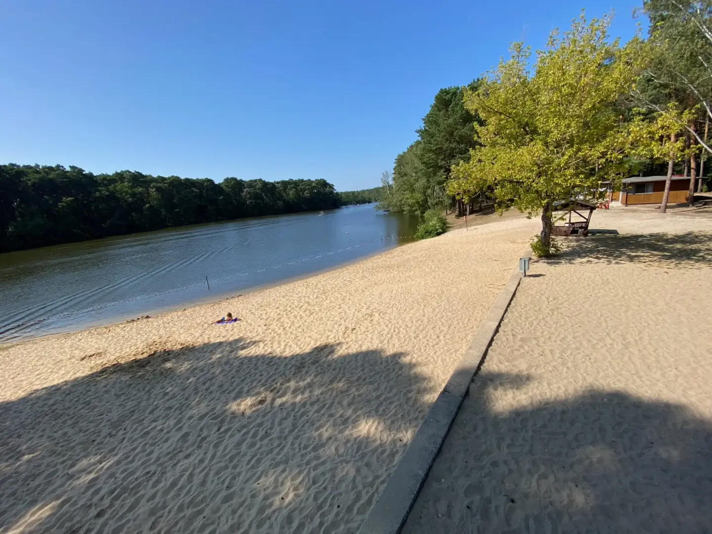 Klassenfahrt Prieros - Sandstrand am Huschtesee